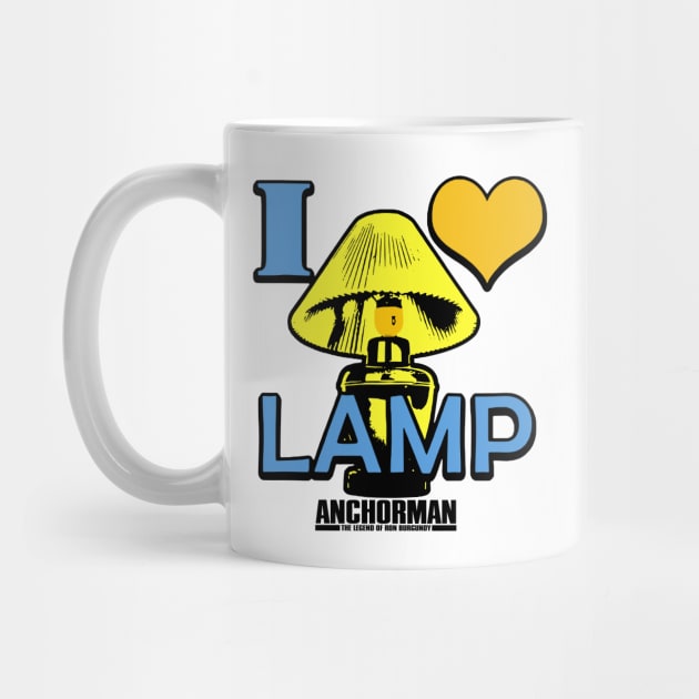 Anchorman I Love Lamp Bright Logo by Story At Dawn 